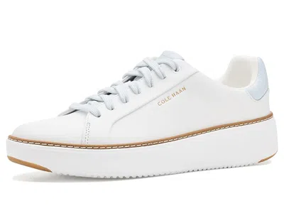 Cole Haan Grandpro Topspin Court Sneakers Women's Shoes White Leather/ballad Blue Glossy Snake Print Leather: 