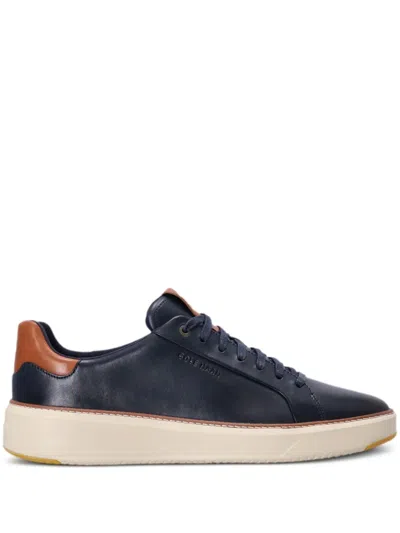 Cole Haan Grandpro Topspin Leather Sneakers In Blue