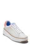 Cole Haan Grandpro Topspin Platform Sneaker In Optic White Tumbled L