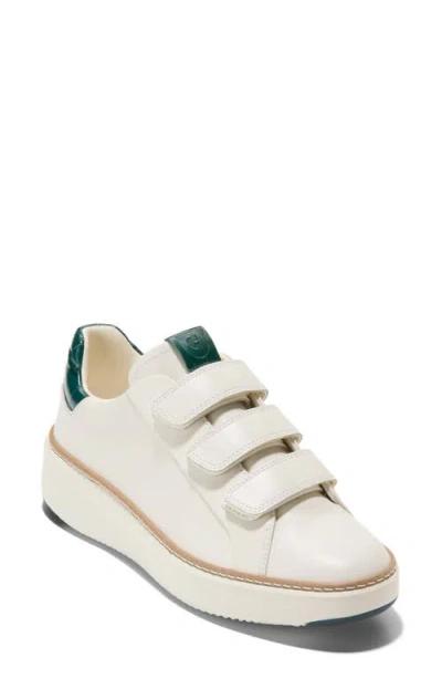 Cole Haan Grandpro Topspin Triple Strap Sneaker In Optic White