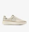 Cole Haan Grandpro Topspin W31301 Sneakers Womens 8.5 Ivory Leather Shoes Fzp545