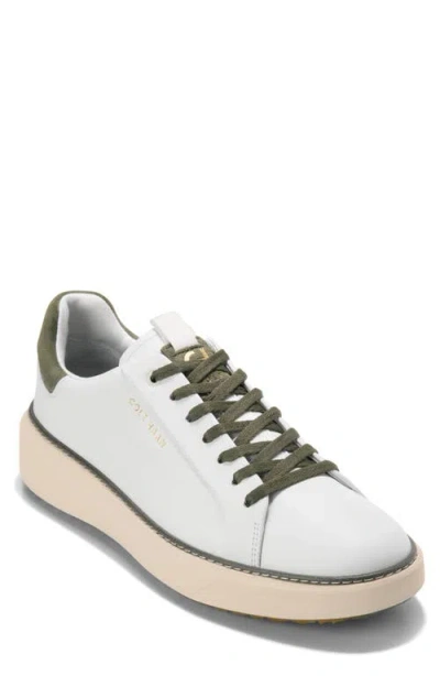 Cole Haan Grandpro Topspin Waterproof Golf Shoe In White