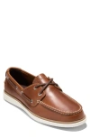 Cole Haan Leather Grandprø Windward Boat Shoes In British Tan