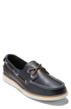 Cole Haan Grandpro Windward Boat Shoe In Navy Blazer/ Ivory