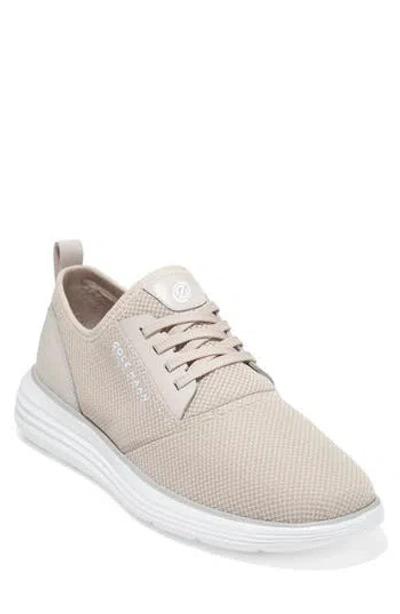 Cole Haan Grandsport Journey Knit Sneaker In Rock Ridge Optic White