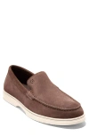 Cole Haan Greenwich Grand Venetian Loafer In Lava Suede/ivory
