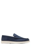 Cole Haan Greenwich Grand Venetian Loafer In Navy Blazer Nubuck/ivory
