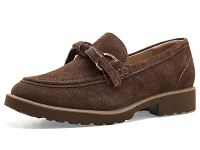 Cole Haan Gwendolyn Bow Loafers Women's Flat Shoes Fondue Fudge Suede: 11 B - Medium, Leather