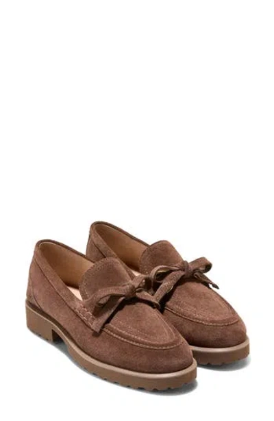 Cole Haan Gwendolyn Leather Bow Loafer In Brown