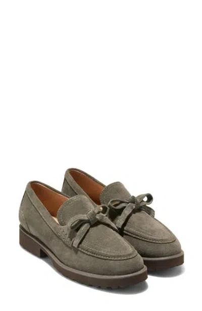 Cole Haan Gwendolyn Leather Bow Loafer In Green