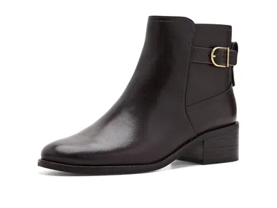 Cole Haan Haddie Buckle Boots Women's Boots Dark Chocolate Leather: 5.5 B - Medium