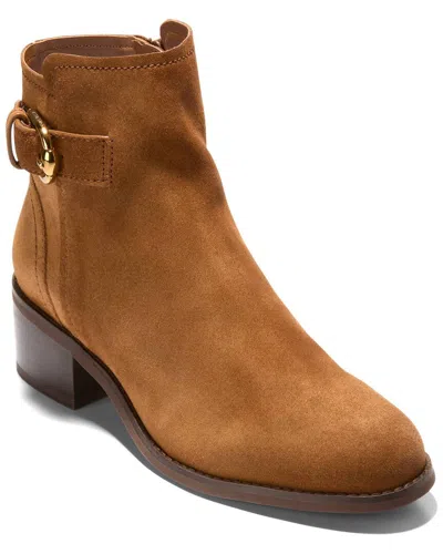 Cole Haan Hanover Suede Bootie In Brown