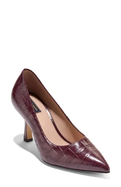 Cole Haan Hansell Pointed Toe Pump In Burgundy