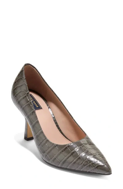 Cole Haan Hansell Pointed Toe Pump In Gray