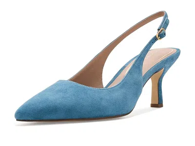 Cole Haan Hansell Sling Back Pumps High Heels Provincial Blue Suede: 6 B - Medium