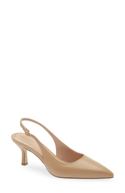 Cole Haan Hansell Slingback Pointed Toe Pump In Brown