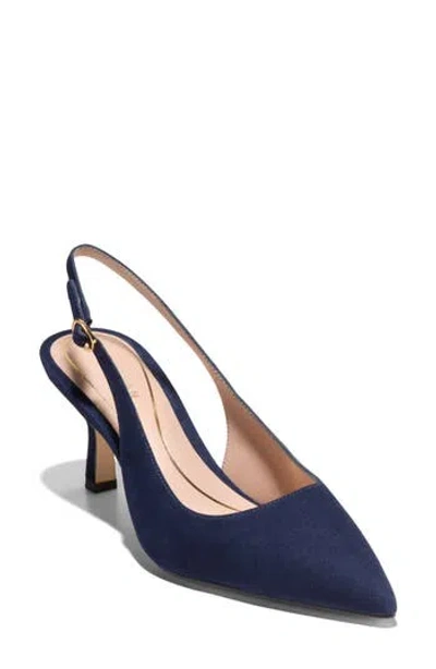 Cole Haan Hansell Slingback Pointed Toe Pump In Blue