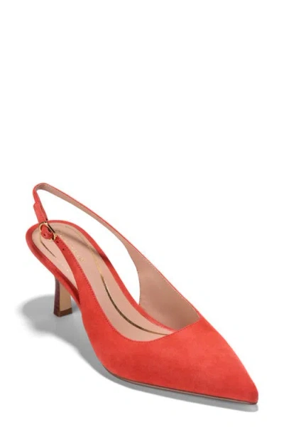 Cole Haan Hansell Slingback Pointed Toe Pump In Orange
