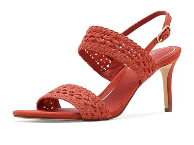 Cole Haan Harlan Double Band Sandals Women's Dress Sandals Summer Fig Woven Fabric/leather: 9.5 C - Wide In Multi