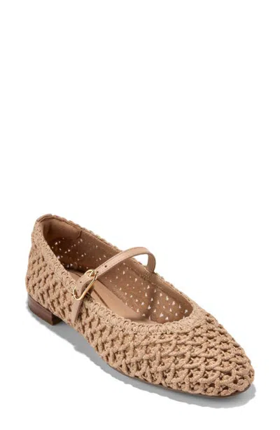 Cole Haan Harlan Woven Ballet Flats In Neutral