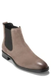 Cole Haan Hawthorne Chelsea Boot In Ch Lava Nubuck/bla