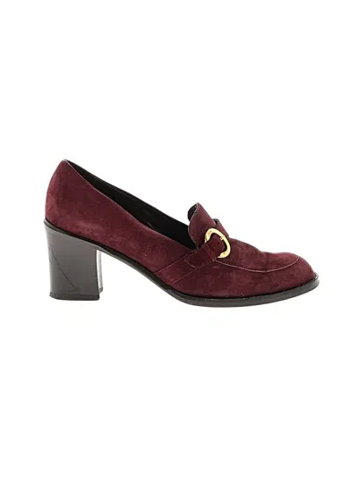 Pre-owned Cole Haan Heels In Burgundy