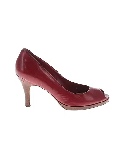 Pre-owned Cole Haan Heels In Burgundy