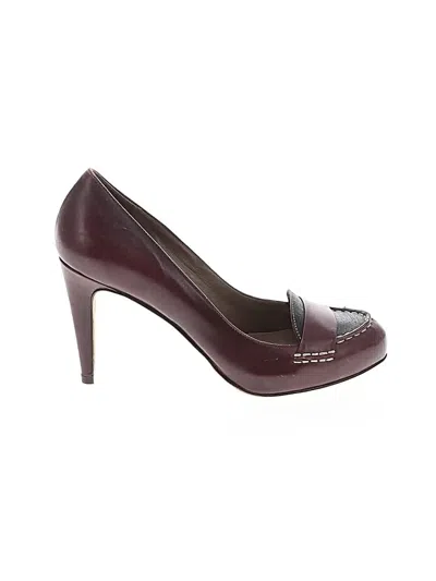 Pre-owned Cole Haan Heels In Burgundy