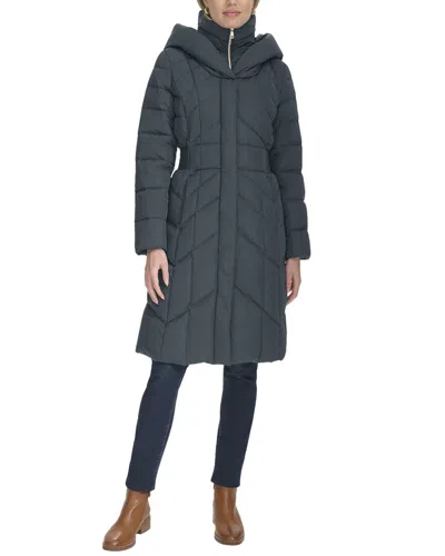 COLE HAAN COLE HAAN HOODED TAFFETA DOWN