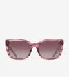 Cole Haan Horn Modified Rectangle Sunglasses - Pink Size Osfa In Pink