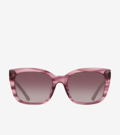 Cole Haan Horn Modified Rectangle Sunglasses - Pink Size Osfa