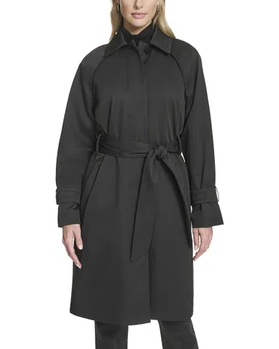COLE HAAN COLE HAAN INSULATED TWILL RAGLAN TRENCH COAT