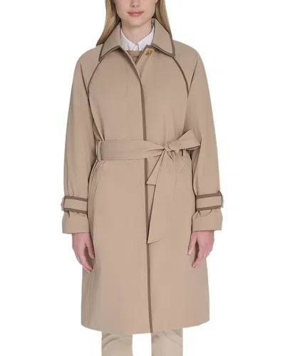 COLE HAAN COLE HAAN INSULATED TWILL RAGLAN TRENCH COAT