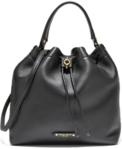 Cole Haan Isabella Small Bucket Crossbody Bag In Black