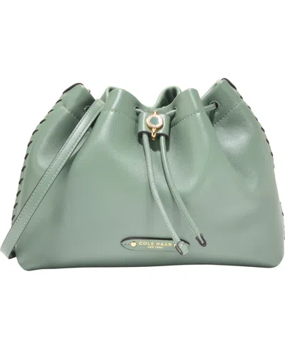 Cole Haan Mini Isabella Leather Crossbody Bag In Green