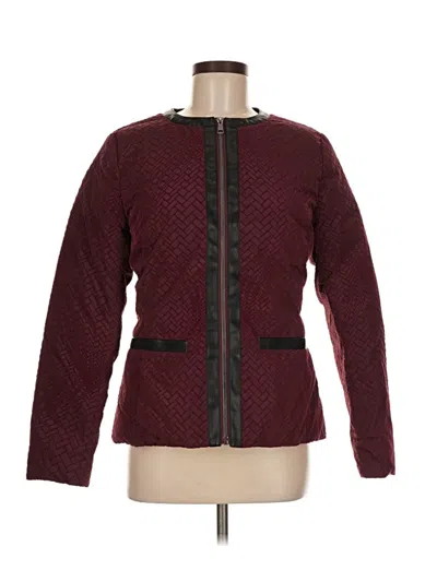 Pre-owned Cole Haan Jacket In Burgundy