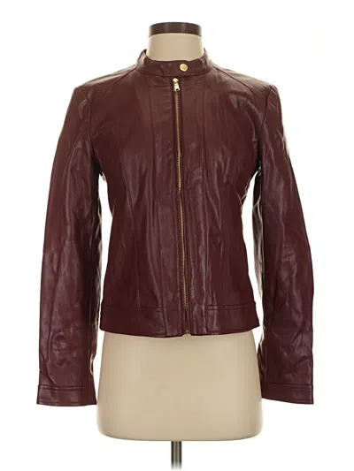 Pre-owned Cole Haan Jacket In Burgundy