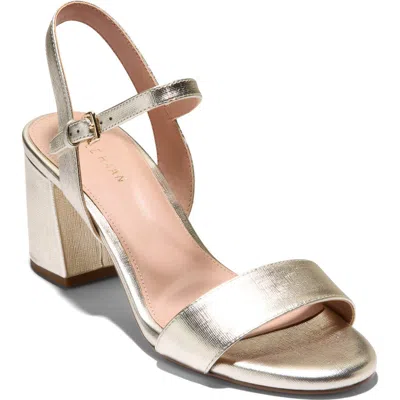 Cole Haan Josie Block Heel Sandal In Gold