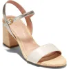 Cole Haan Josie Block Heel Sandal In Ivory/soft