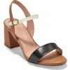 Cole Haan Josie Block Heel Sandal In Pecan/ivor