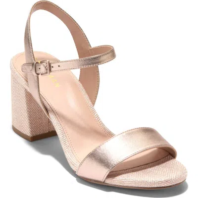 Cole Haan Josie Block Heel Sandal In Rose Gold