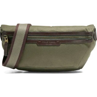 Cole Haan Judson Brushed Twill Crossbody Bag In Green
