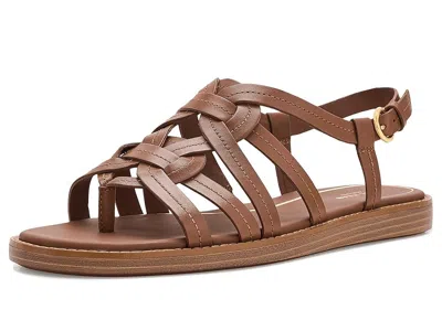 Cole Haan Kami Interwoven Thong Sandals Women's Sandals British Tan Leather/ivory: 9 B - Medium In Brown