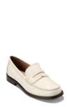 Cole Haan Lana Luxe Penny Loafer In Ivory Crinkle Patent