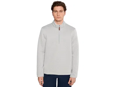Cole Haan Last Stitch Quarter Zip Sweater In Gray
