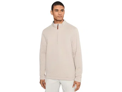 Cole Haan Last Stitch Quarter Zip Sweater In Silver