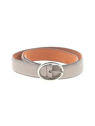 Pre-owned Cole Haan Leather Belt In Gray