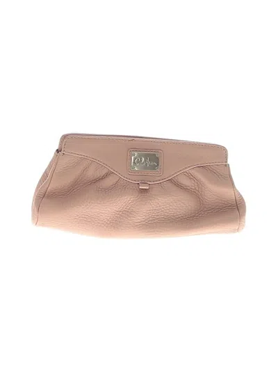 Pre-owned Cole Haan Leather Clutch In Tan