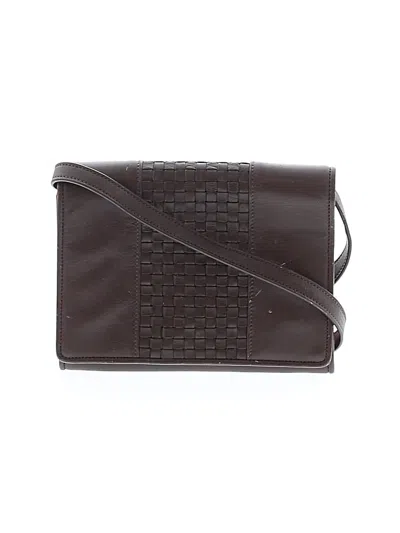 Pre-owned Cole Haan Leather Crossbody Bag In Brown