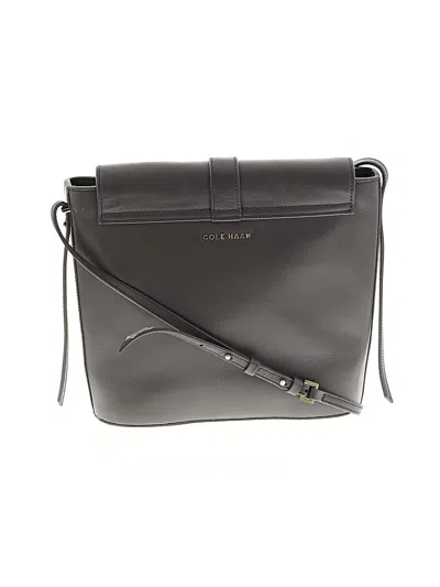 Pre-owned Cole Haan Leather Crossbody Bag In Gray